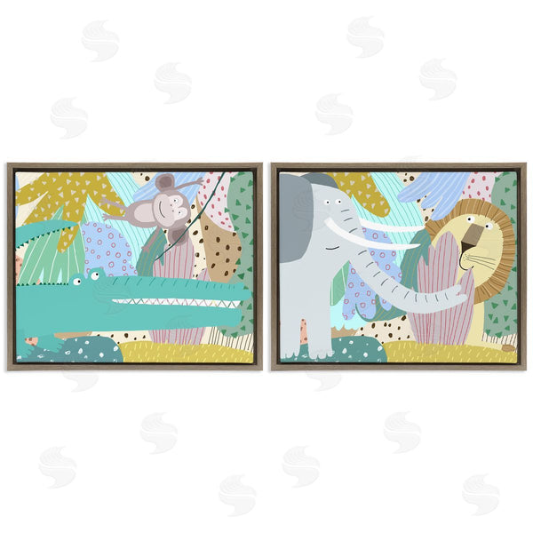 Stupell Industries Carla Daly | Whimsical Wild Jungle Animals