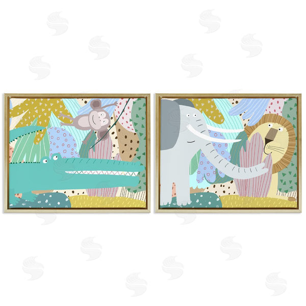 Stupell Industries Carla Daly | Whimsical Wild Jungle Animals