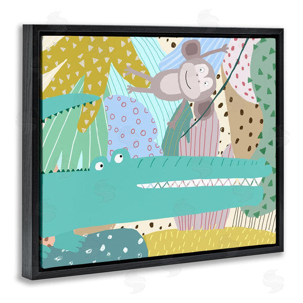 Stupell Industries Carla Daly | Wild Animals In Patterned Jungle