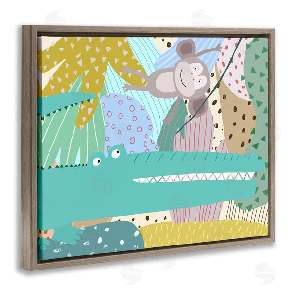 Stupell Industries Carla Daly | Wild Animals In Patterned Jungle