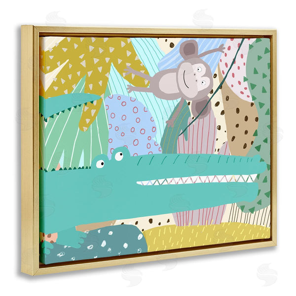 Stupell Industries Carla Daly | Wild Animals In Patterned Jungle