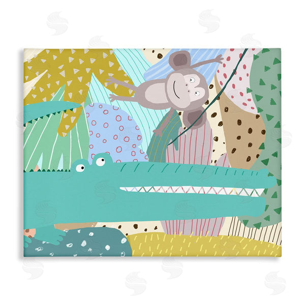 stupell industries Carla Daly | Wild Animals in Patterned Jungle