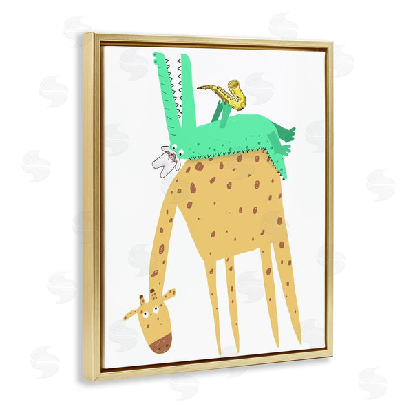 Stupell Industries Carla Daly | Wild Animals With Saxophone