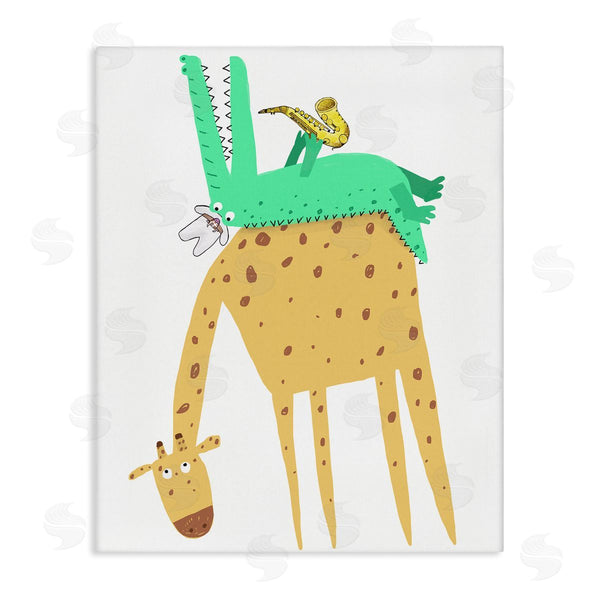 stupell industries Carla Daly | Wild Animals with Saxophone