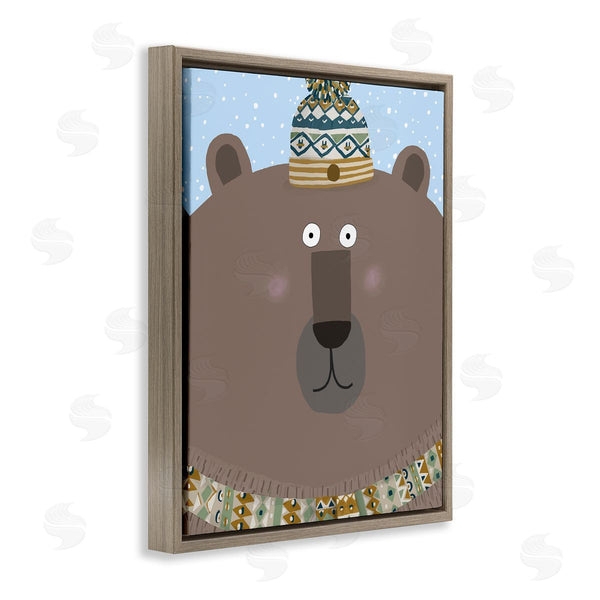Stupell Industries Carla Daly | Winter Brown Bear Wall Art