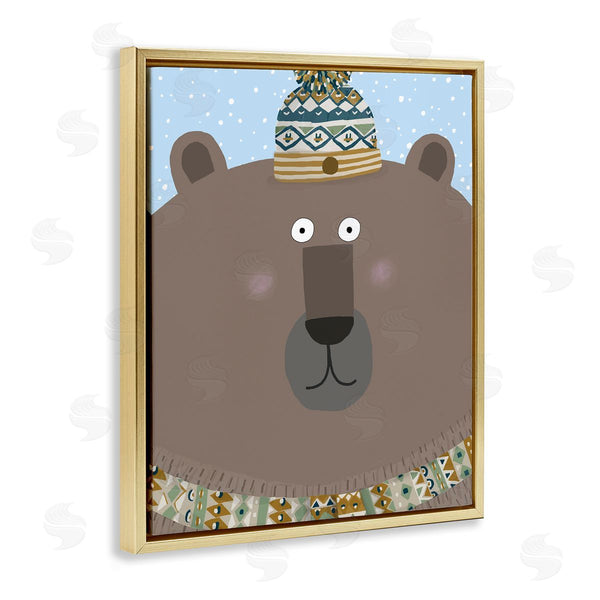 Stupell Industries Carla Daly | Winter Brown Bear Wall Art