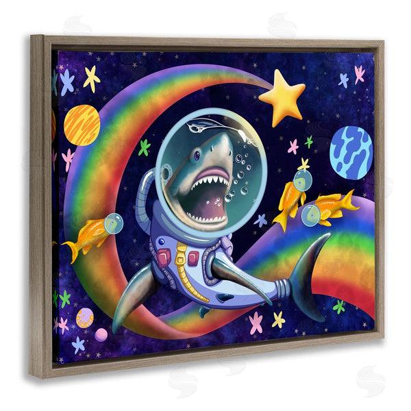 Stupell Industries Carla Morrow | Shark In Outer Space