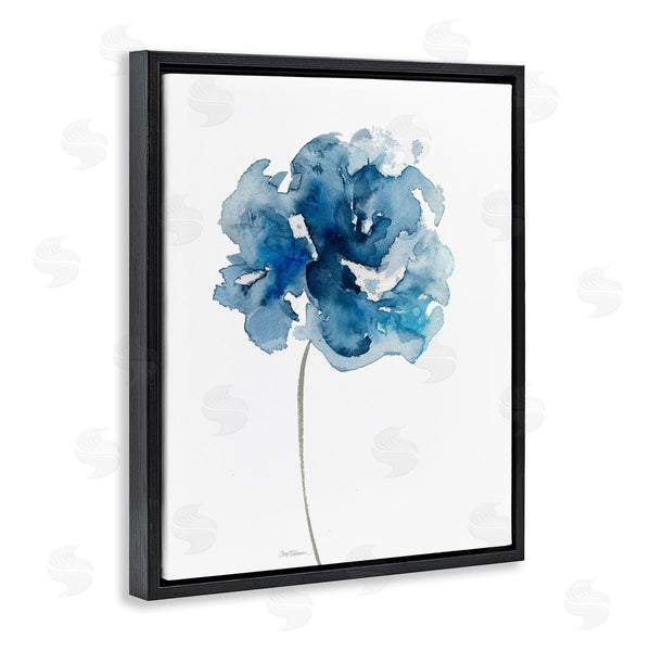 Stupell Industries Carol Robinson | Abstract Brilliant Blue Rose