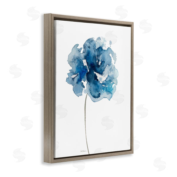 Stupell Industries Carol Robinson | Abstract Brilliant Blue Rose