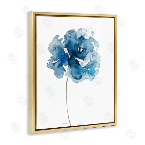 Stupell Industries Carol Robinson | Abstract Brilliant Blue Rose