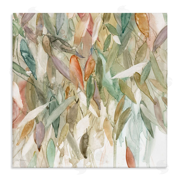 stupell industries Carol Robinson | Abstract Cascading Tree Leaves Autumnal Blooming Foliage Wall Art