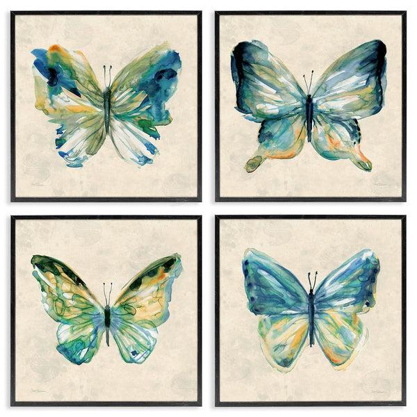 Stupell Industries Carol Robinson | Abstract Green Butterflies Wall Art