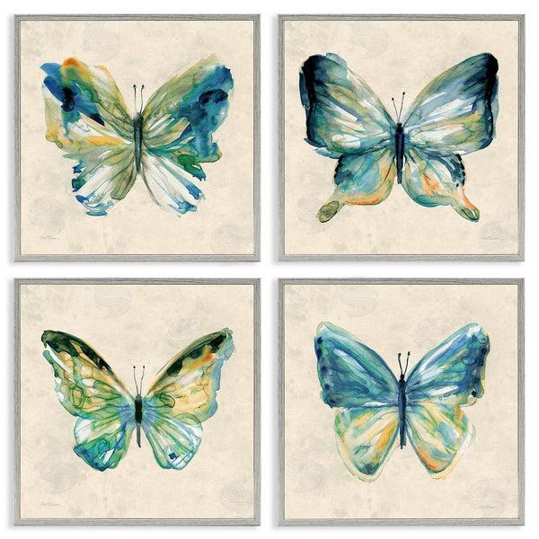 Stupell Industries Carol Robinson | Abstract Green Butterflies Wall Art