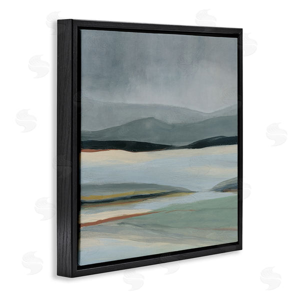 Stupell Industries Carol Robinson | Abstract Landscape Painting Distant Lakeside Mountains Wall Art