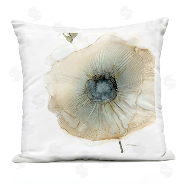 Stupell Industries Carol Robinson | Abstract Poppy Flower Blossom Shape Printed Throw Pillow