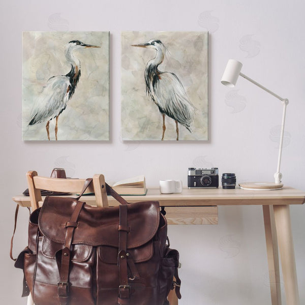 Stupell Industries Carol Robinson | Abstract Watercolor Great Heron Birds Wall Art