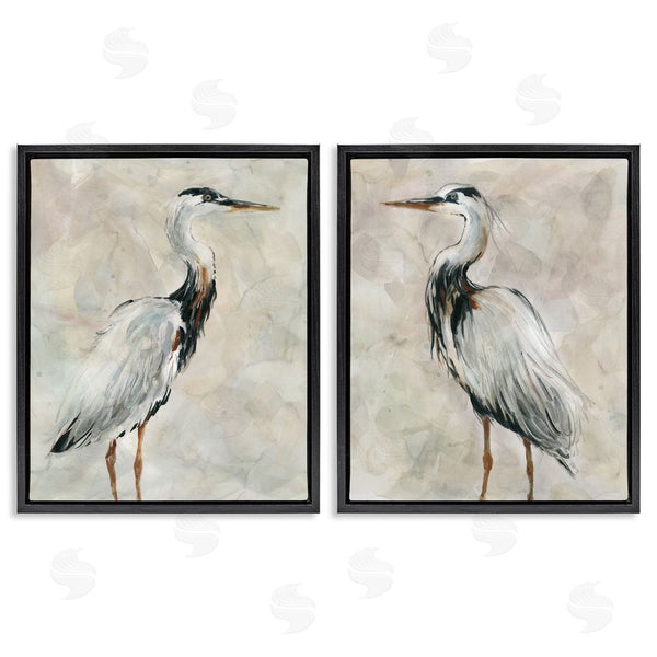 Stupell Industries Carol Robinson | Abstract Watercolor Great Heron Birds Wall Art