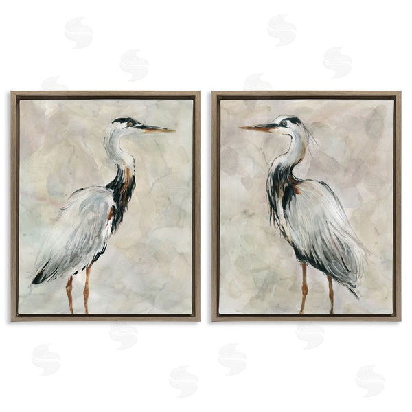 Stupell Industries Carol Robinson | Abstract Watercolor Great Heron Birds Wall Art
