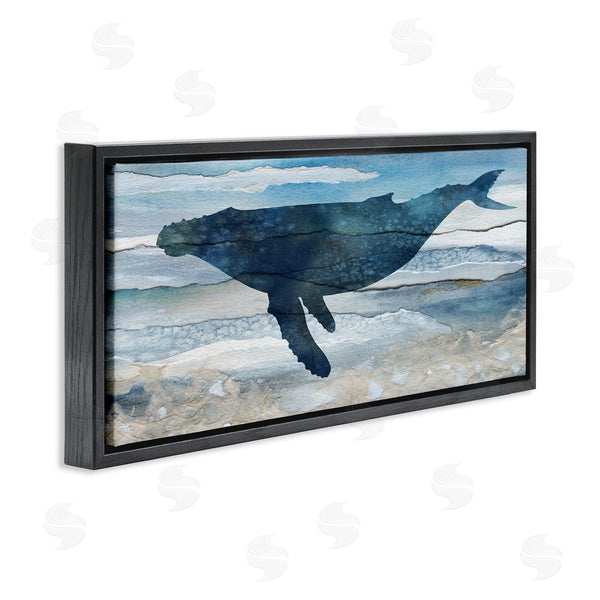 Stupell Industries Carol Robinson | Abstract Whale Silhouette Wall Art
