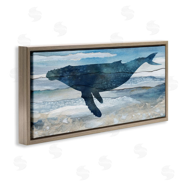 Stupell Industries Carol Robinson | Abstract Whale Silhouette Wall Art
