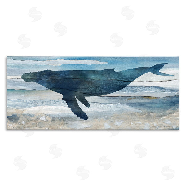 stupell industries Carol Robinson | Abstract Whale Silhouette Wall Art