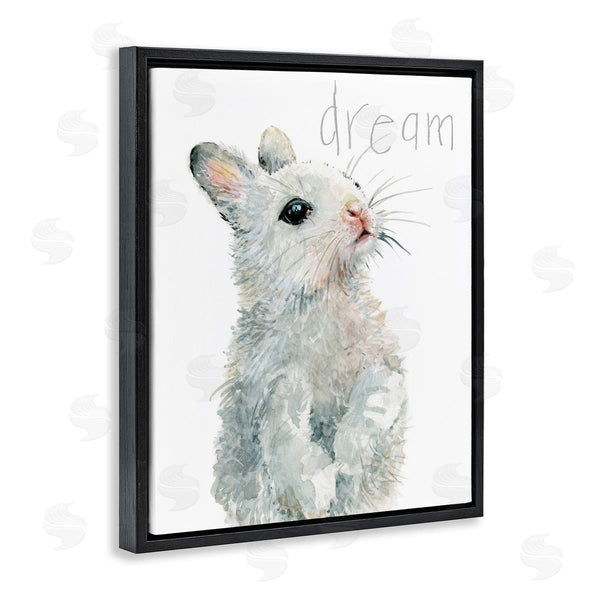 Stupell Industries Carol Robinson | Adorable Baby Bunny Dream Text Kids' Typography Wall Art