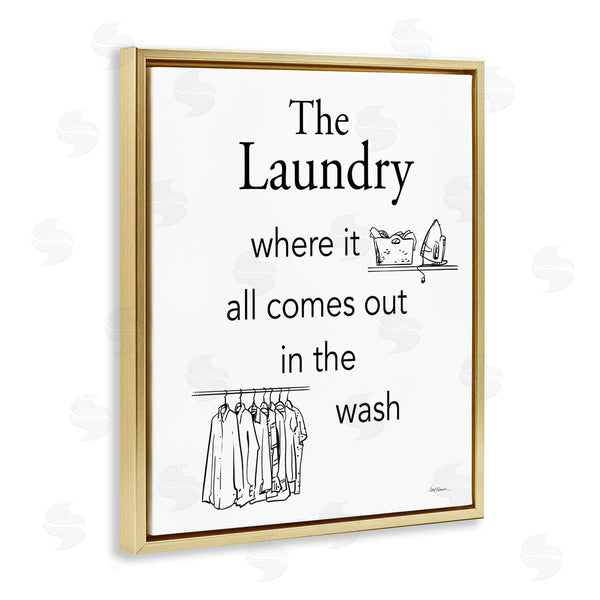 Stupell Industries Carol Robinson | All Comes Out Laundry