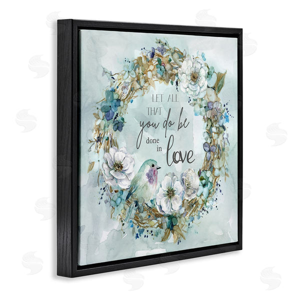 Stupell Industries Carol Robinson | All You Do Done In Love Wreath Wall Art