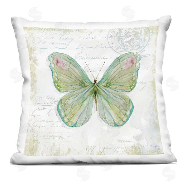 stupell industries Carol Robinson | Antique Butterfly Printed Throw Pillow