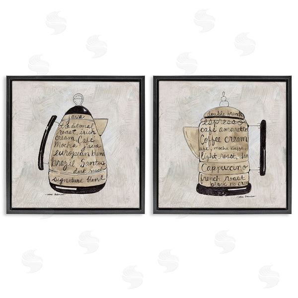 Stupell Industries Carol Robinson | Antique Coffee & Espresso Phrases
