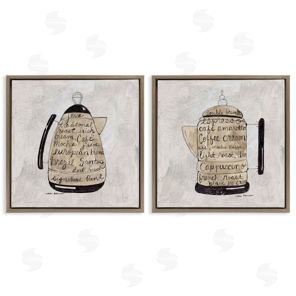 Stupell Industries Carol Robinson | Antique Coffee & Espresso Phrases