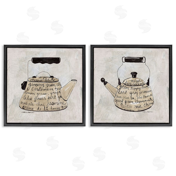 Stupell Industries Carol Robinson | Antique Tea Kettle Phrases