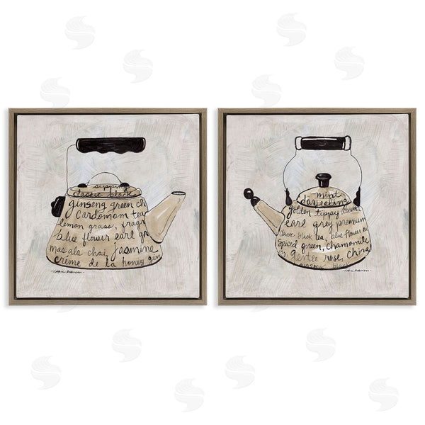 Stupell Industries Carol Robinson | Antique Tea Kettle Phrases
