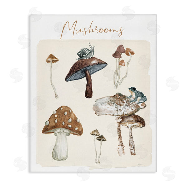 stupell industries Carol Robinson | Assorted Mushrooms Study