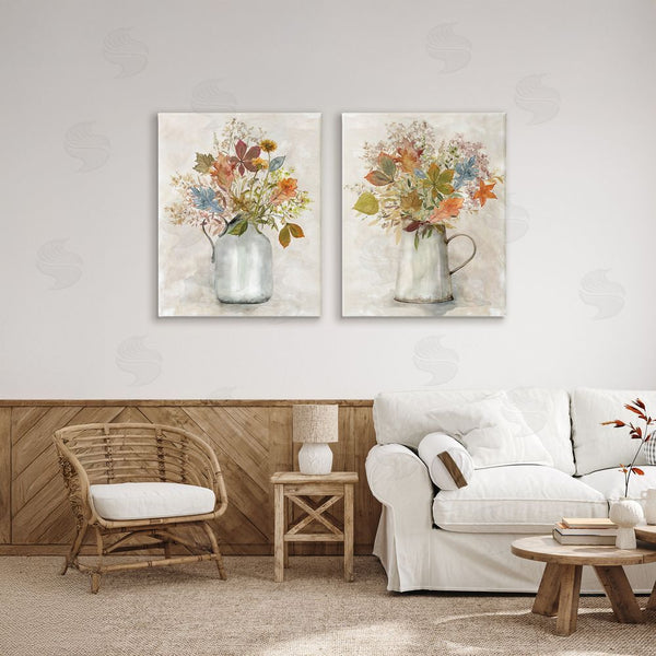 Stupell Industries Carol Robinson | Autumn Bouquets Country Jugs Wall Art
