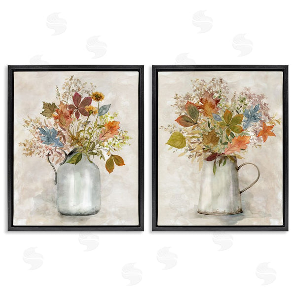 Stupell Industries Carol Robinson | Autumn Bouquets Country Jugs Wall Art