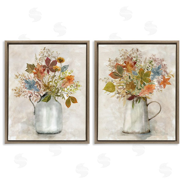 Stupell Industries Carol Robinson | Autumn Bouquets Country Jugs Wall Art