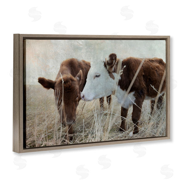 Stupell Industries Carol Robinson | Baby Calf Pair In Grass