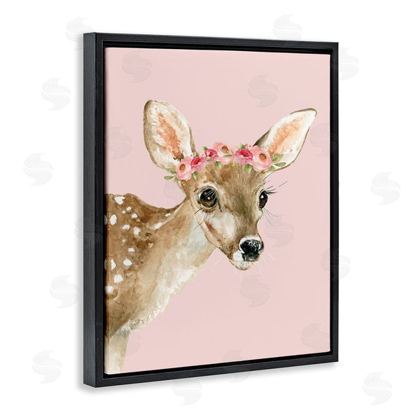 Stupell Industries Carol Robinson | Baby Deer Flower Crown Wall Art