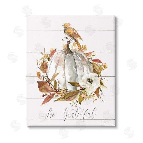 stupell industries Carol Robinson | Be Grateful Fall Pumpkin Wall Art