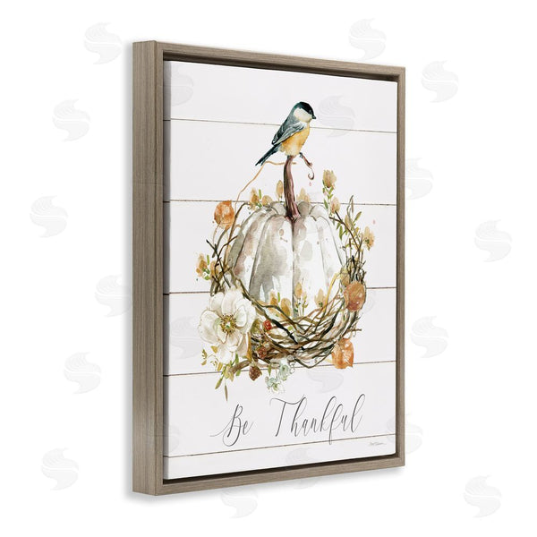 Stupell Industries Carol Robinson | Be Thankful Fall Florals Wall Art