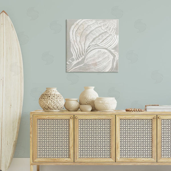 Stupell Industries Carol Robinson | Beige Conch Pattern Wall Art