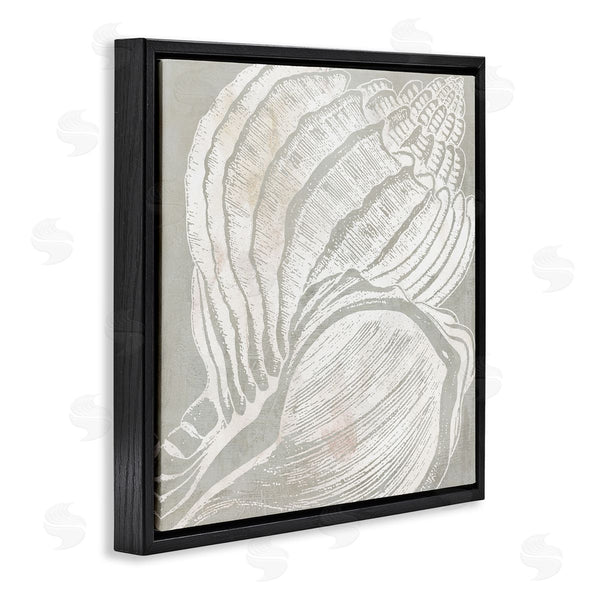 Stupell Industries Carol Robinson | Beige Conch Pattern Wall Art