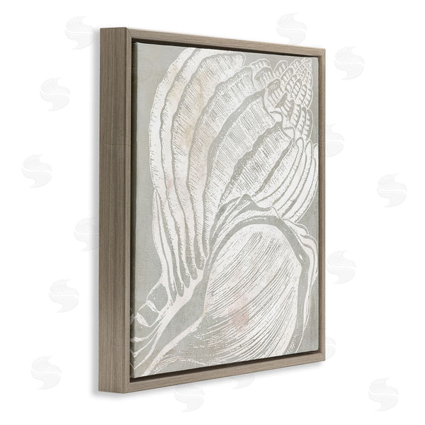 Stupell Industries Carol Robinson | Beige Conch Pattern Wall Art