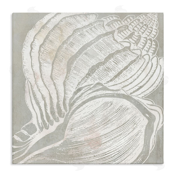 stupell industries Carol Robinson | Beige Conch Pattern Wall Art