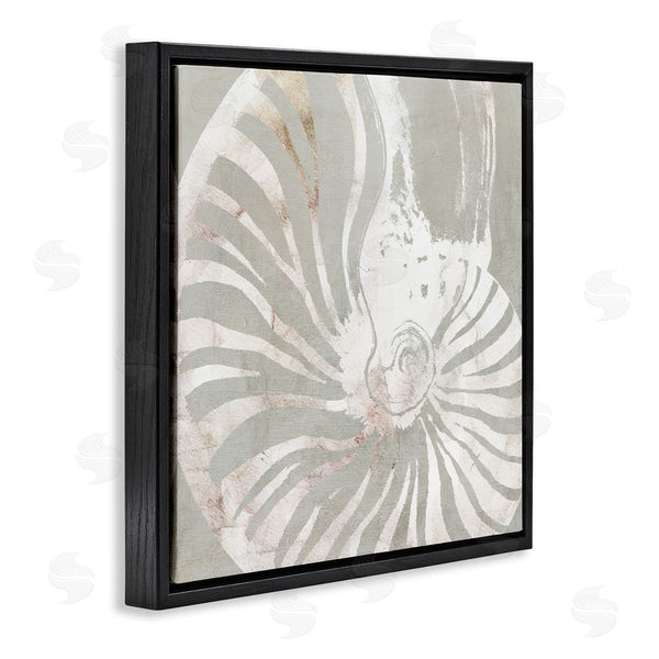 Stupell Industries Carol Robinson | Beige Nautilus Pattern Wall Art