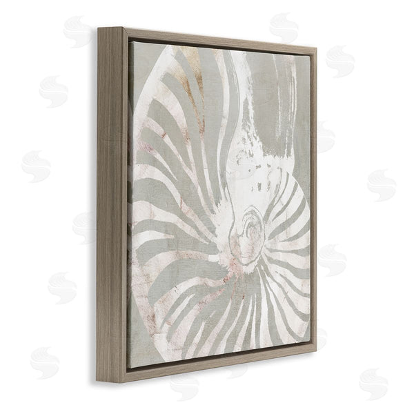 Stupell Industries Carol Robinson | Beige Nautilus Pattern Wall Art