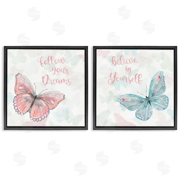 Stupell Industries Carol Robinson | Believe In Dreams Butterflies