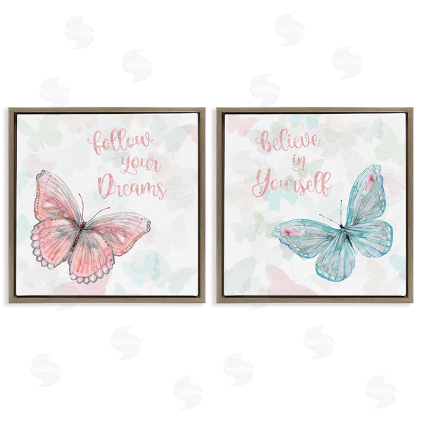 Stupell Industries Carol Robinson | Believe In Dreams Butterflies