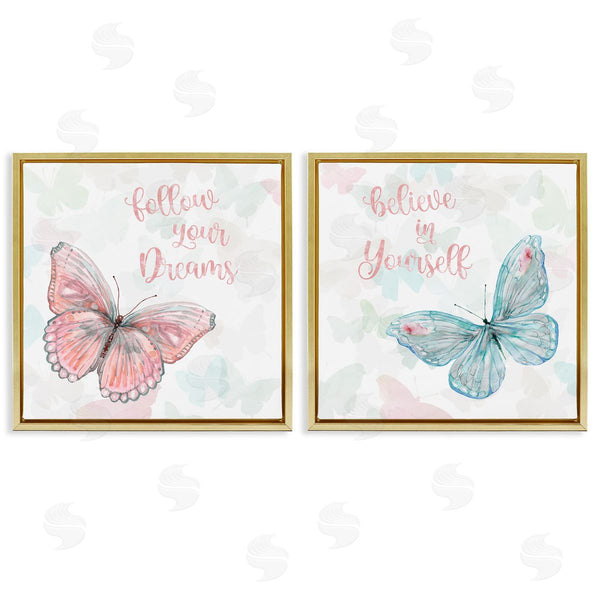 Stupell Industries Carol Robinson | Believe In Dreams Butterflies